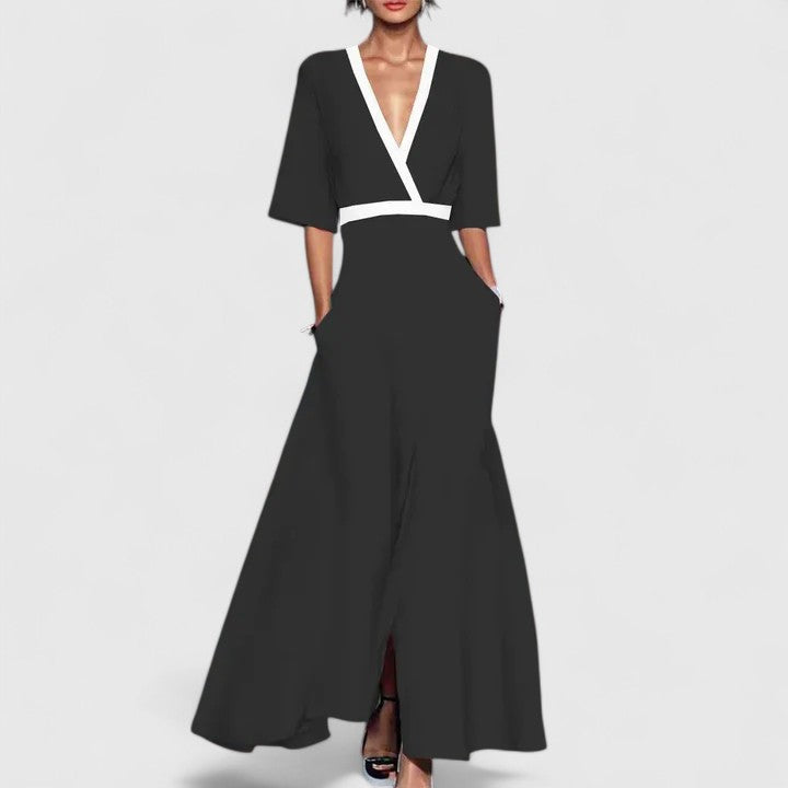 Women's Elegant Maxi Dress - Timeless Fit and Flare