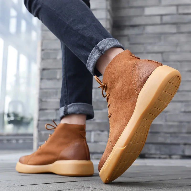 Men's Leather Chukka Boots – Cushioned Ankle Boots for Everyday Wear – view 11