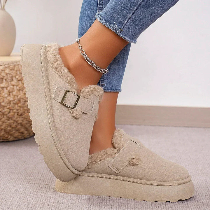 Women's Velvet Plush Slippers – Cosy Faux Suede House Shoes – view 6