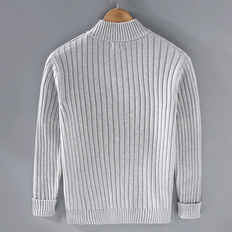 Men's Wool Zip-Through Cardigan – Massimo Smart Layering – view 2