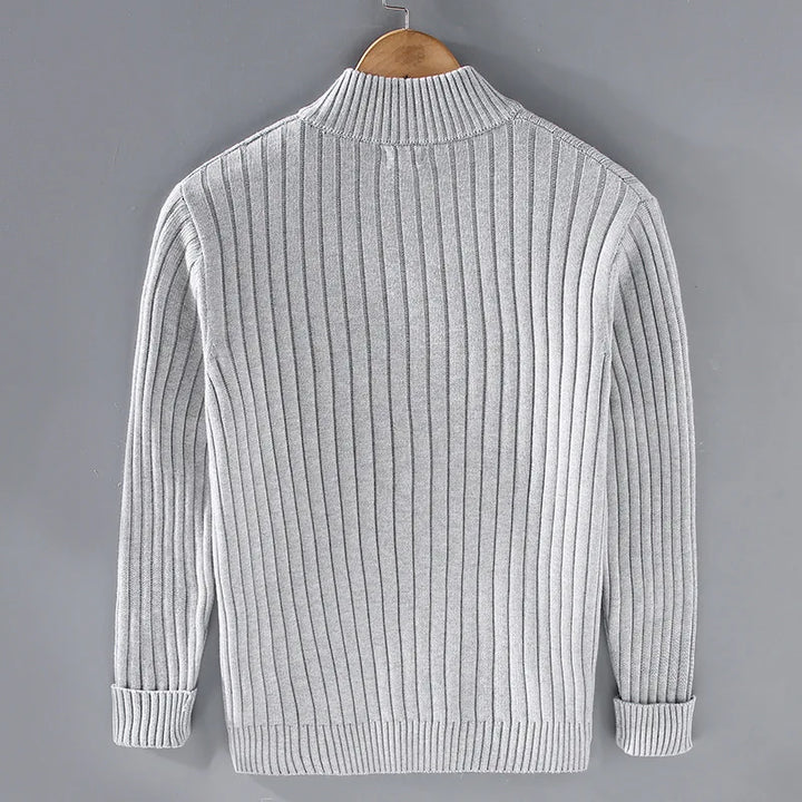 Men's Wool Zip-Through Cardigan – Massimo Smart Layering – view 2