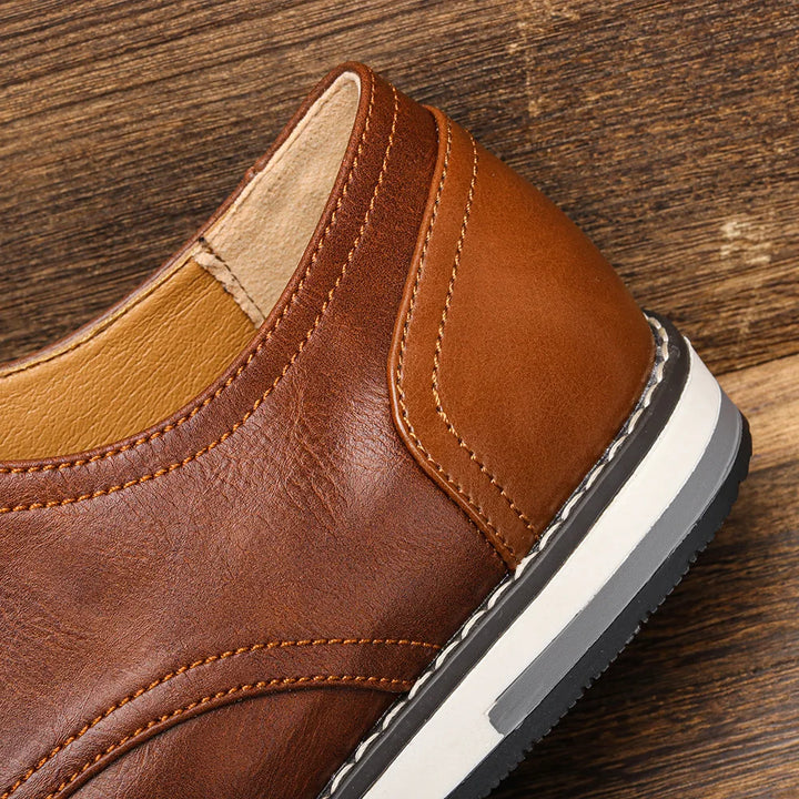 Men's Leather Hybrid Dress Shoes – Cushioned Sole – Office to Weekend – view 7