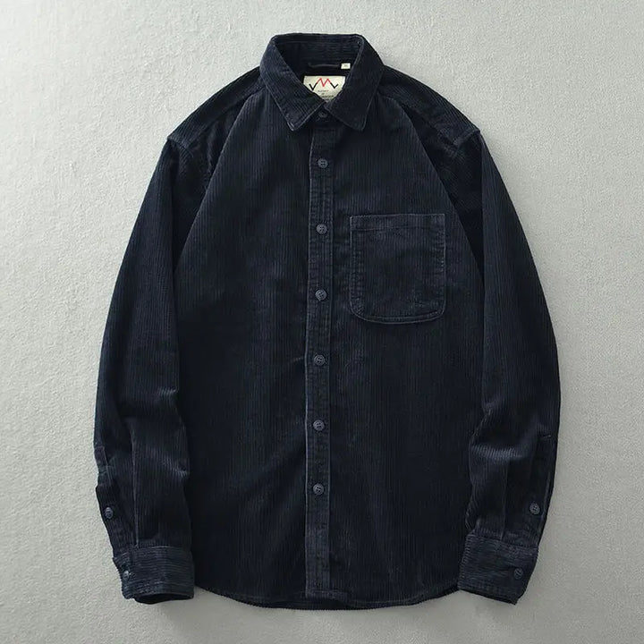 Men's Fine-Wale Corduroy Shirt – Relaxed Autumn Essential – view 12