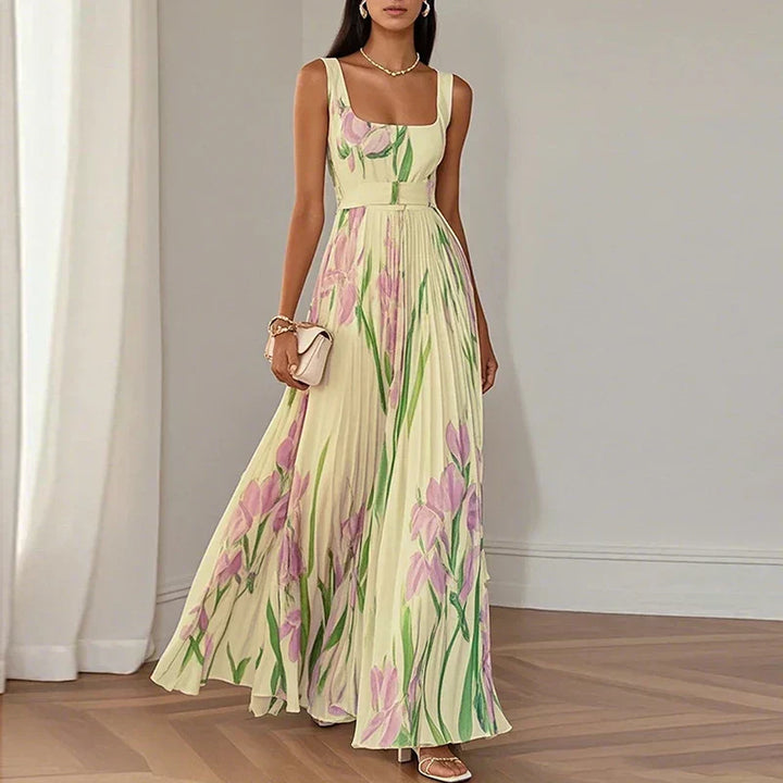 Women's Floral A-Line Maxi Dress – Perfect for Summer Events