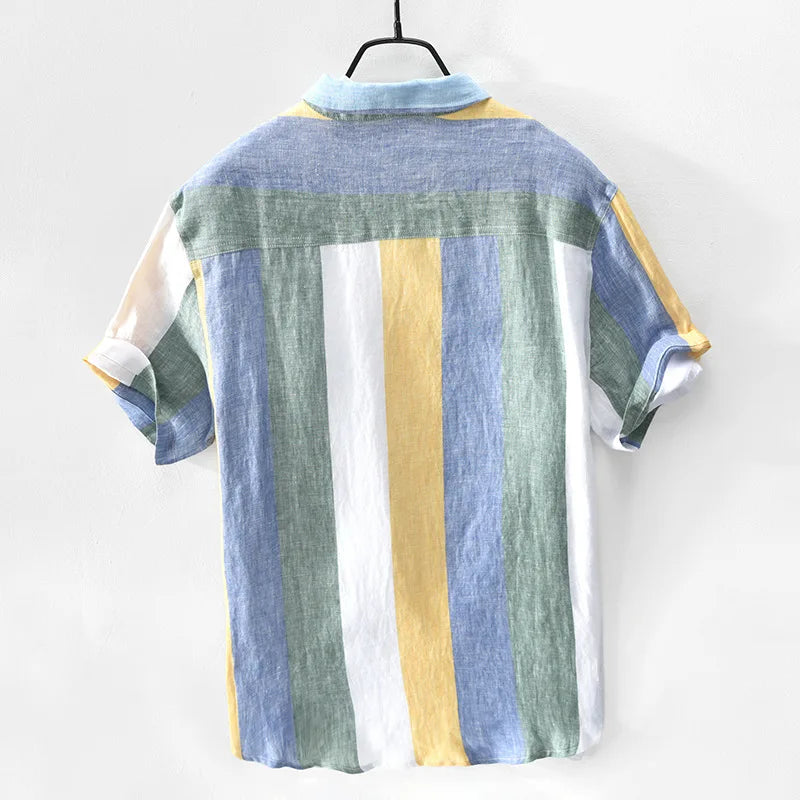 Men's 100% Linen Shirt – Relaxed Fit Summer Holiday Essential – view 3