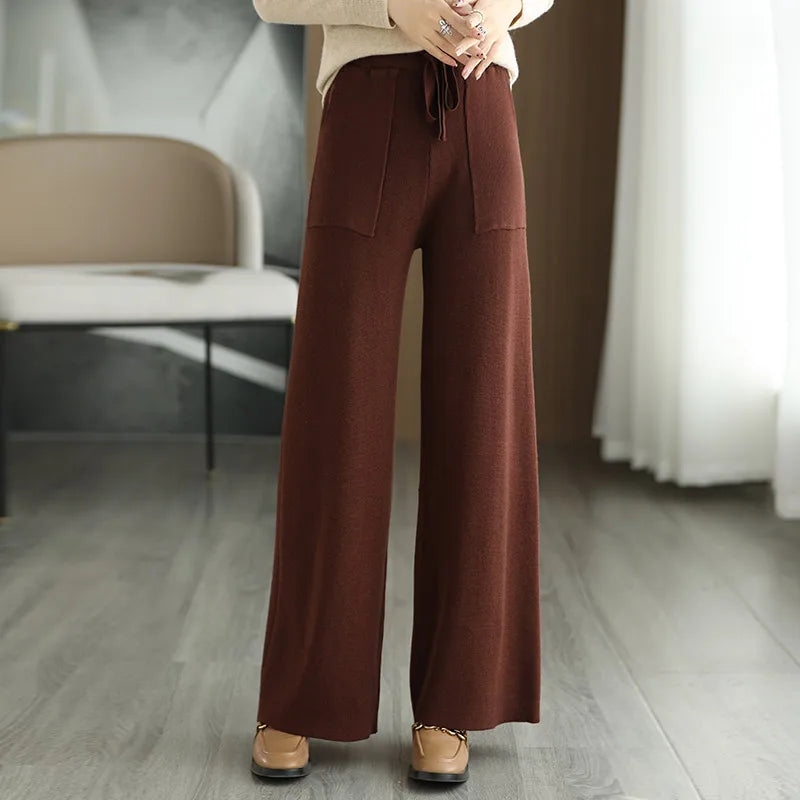 Women's Merino Wool Lounge Trousers – Soft Knit Office to Home – view 7