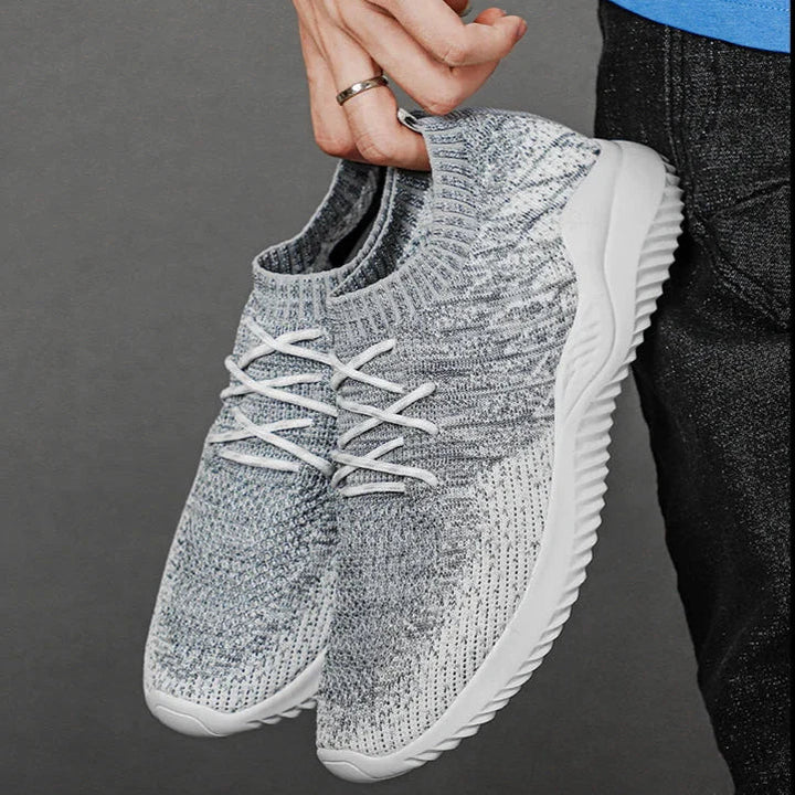 Men's Knit Trainers – Lightweight Breathable Slip-On Shoes – view 9