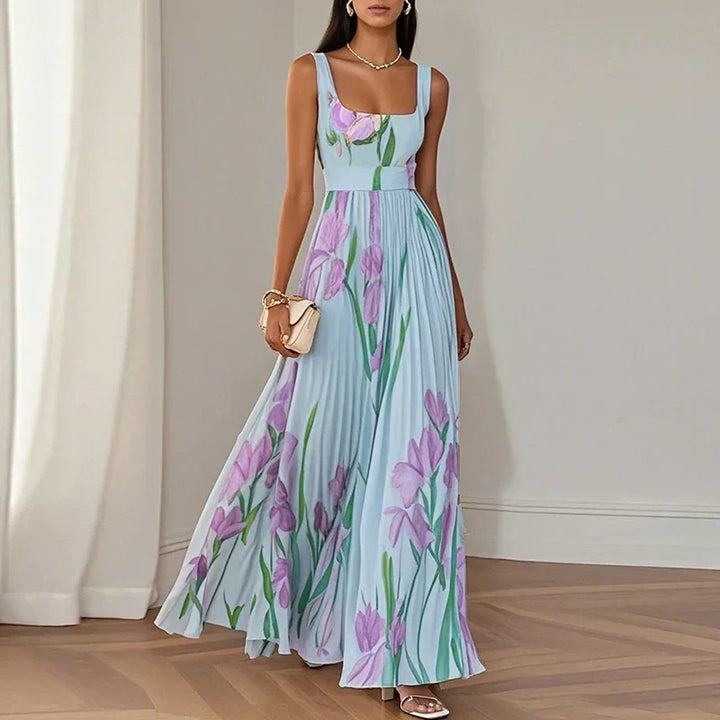 Women's Floral A-Line Maxi Dress – Perfect for Summer Events
