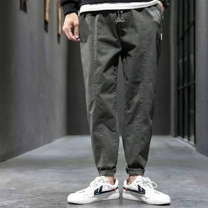 Men's Cotton Blend Tapered Joggers – Everyday Comfort Fit – view 5