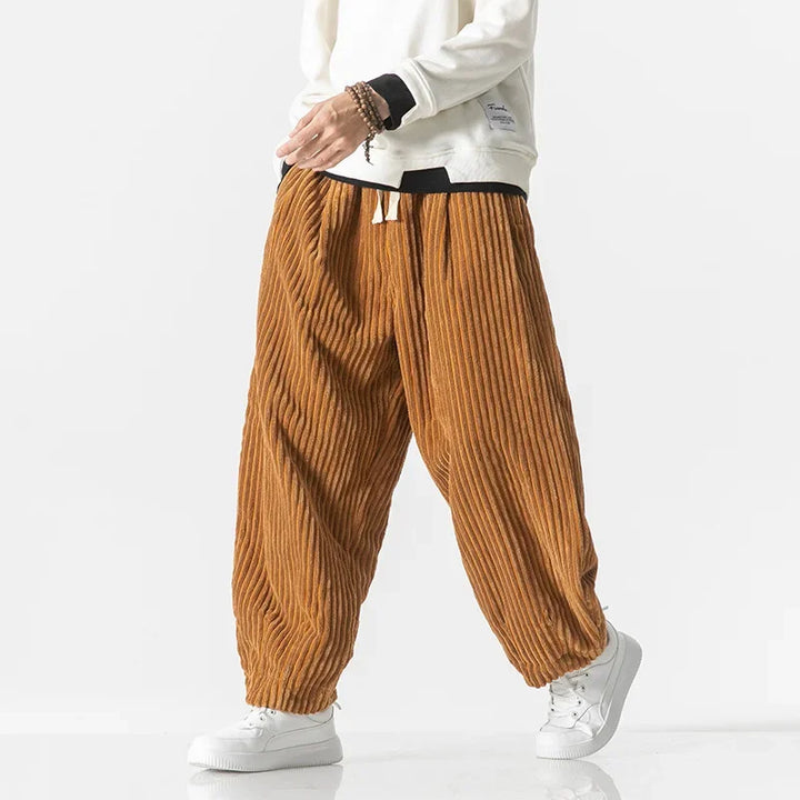 Men's Wide-Wale Corduroy Trousers – Relaxed Drawstring Comfort – view 5