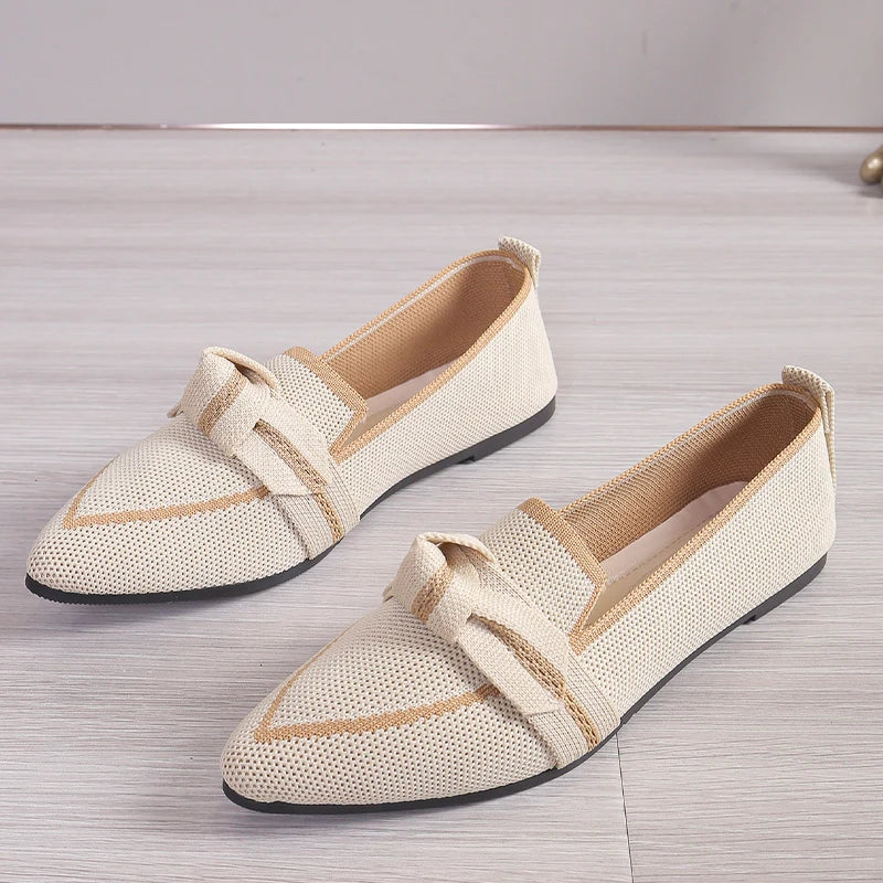 Women's Twist Knot Loafer Flats – Comfortable Slip-On Shoes – view 7