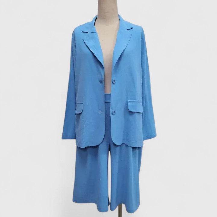 Women's Elegant Two-Piece Suit Set - Perfect for Summer Occasions