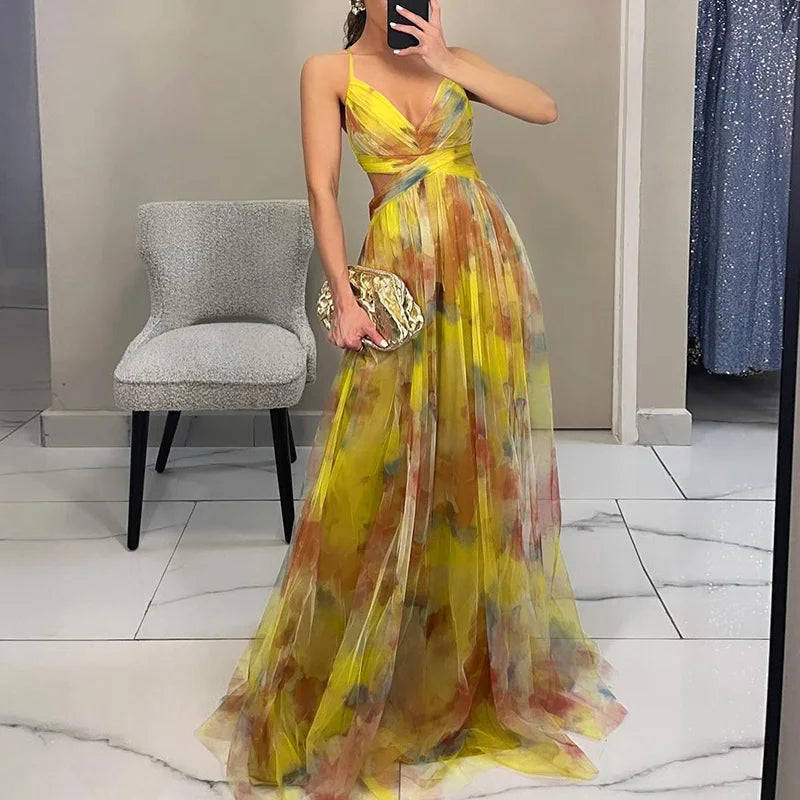 Women's Floral Maxi Dress - Effortless Beauty for Every Occasion