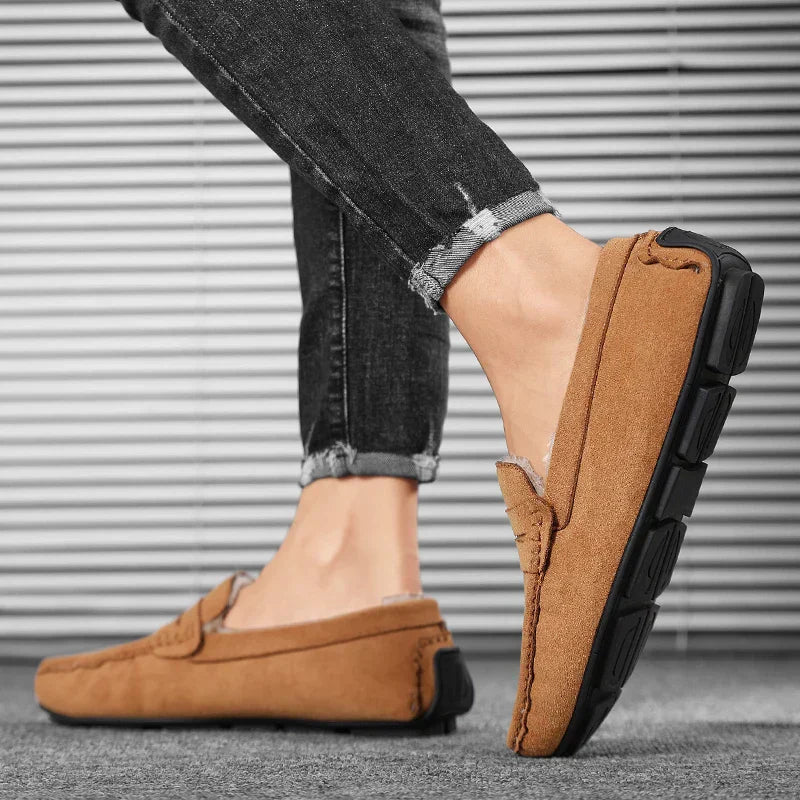 Men's Suede Penny Loafers – Plush-Lined Slip-On Comfort – view 8