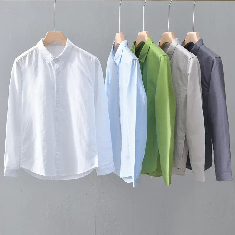 Men's Cotton-Linen Shirt – Bruno Lightweight Summer Button-Up – view 6