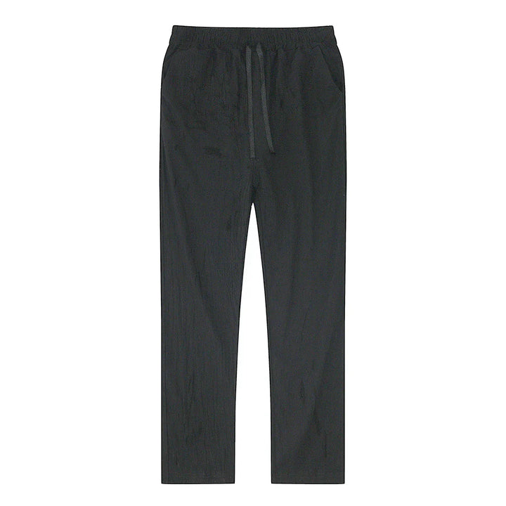 Men's Linen Blend Drawstring Trousers – Lightweight Summer Wear – view 12