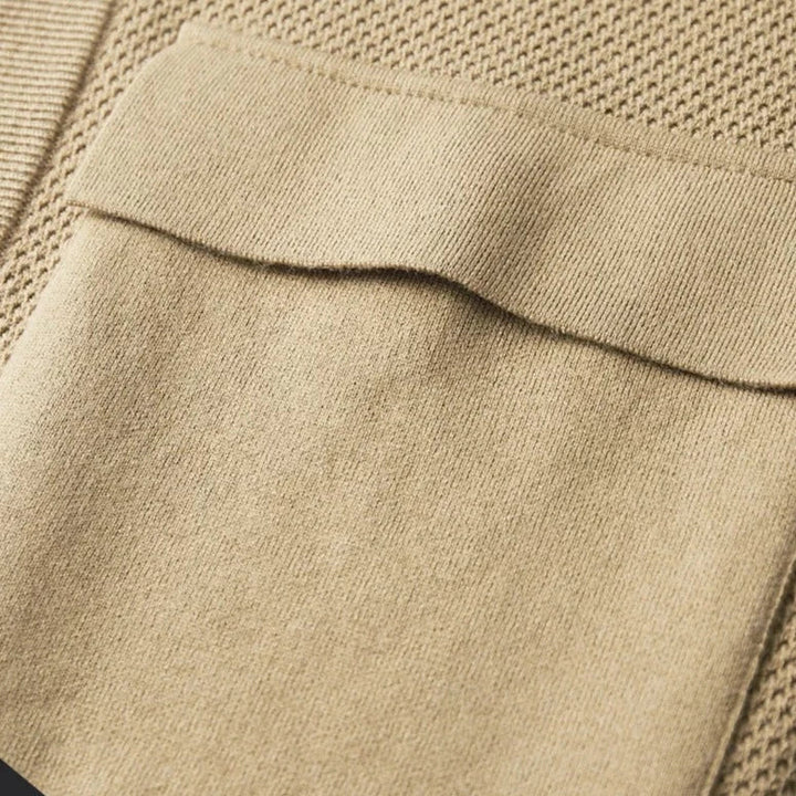 Men's Cashmere Blend Zip Cardigan – Shawl Collar Knit Layer – view 8