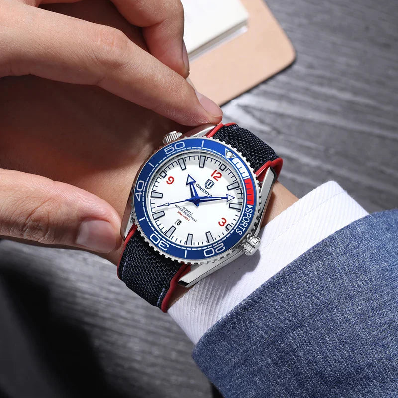 Men's Geneva Stainless Steel Watch – Quartz Sports Wristwatch – view 7