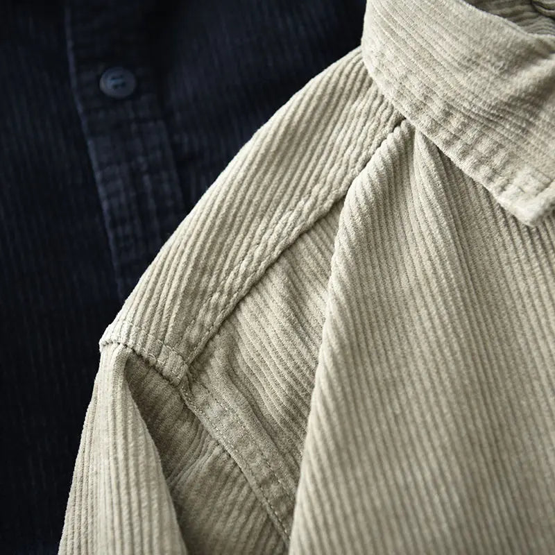 Men's Fine-Wale Corduroy Shirt – Relaxed Autumn Essential – view 4