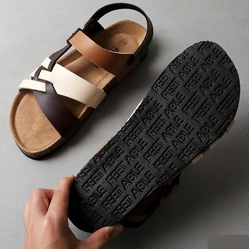 Women's Leather Sandals – Cushioned Comfort for Summer Days – view 3