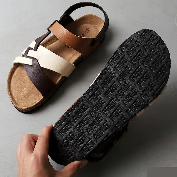 Women's Leather Sandals – Cushioned Comfort for Summer Days – view 3