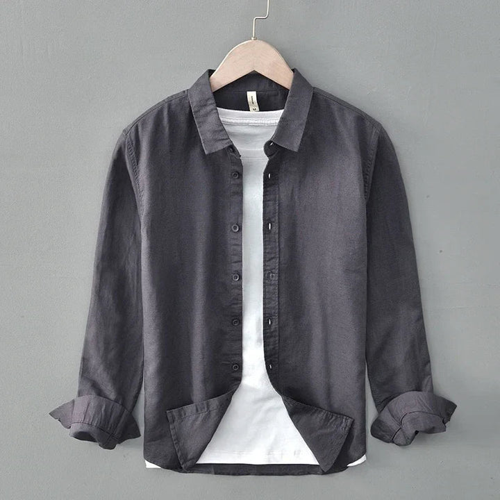 Men's Cotton-Linen Shirt – Bruno Lightweight Summer Button-Up