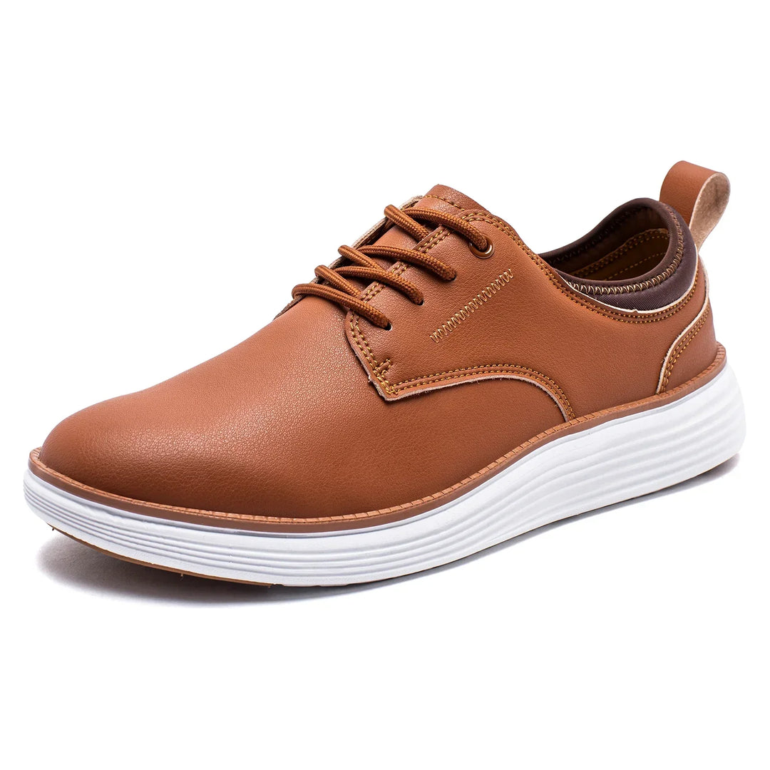 Men's Leather Trainers – Smart Casual Shoes for Everyday Wear – view 3
