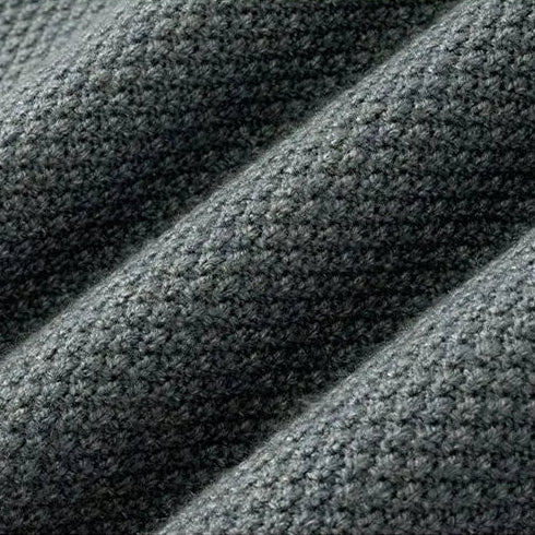 Men's Jacquard Knit Jumper – Textured Mock Neck Sweater – view 10