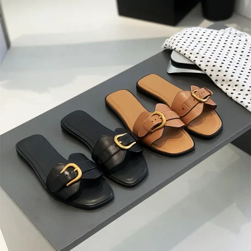 Women's Geneva Buckle Sandals – Cushioned Smart Summer Style – view 2