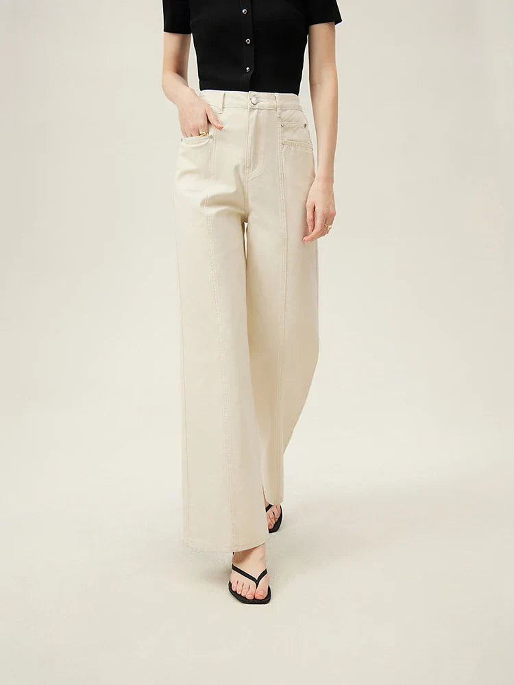 Women's Wide-Leg Denim Jeans – Relaxed Vintage-Inspired Fit – view 2
