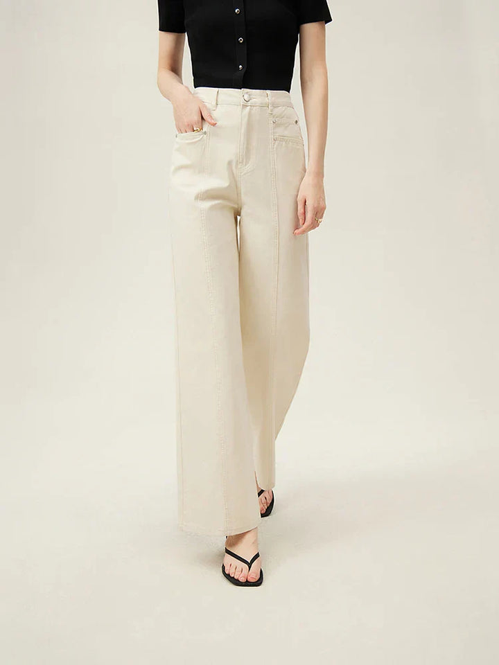 Women's Wide-Leg Denim Jeans – Relaxed Vintage-Inspired Fit – view 2
