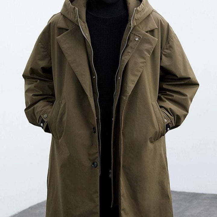 Men's Water-Resistant Overcoat – Streamlined Commuter Coat – view 3