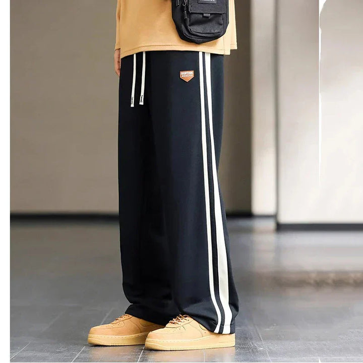 Men's Stripe Track Trousers – Relaxed Drawstring Comfort – view 4