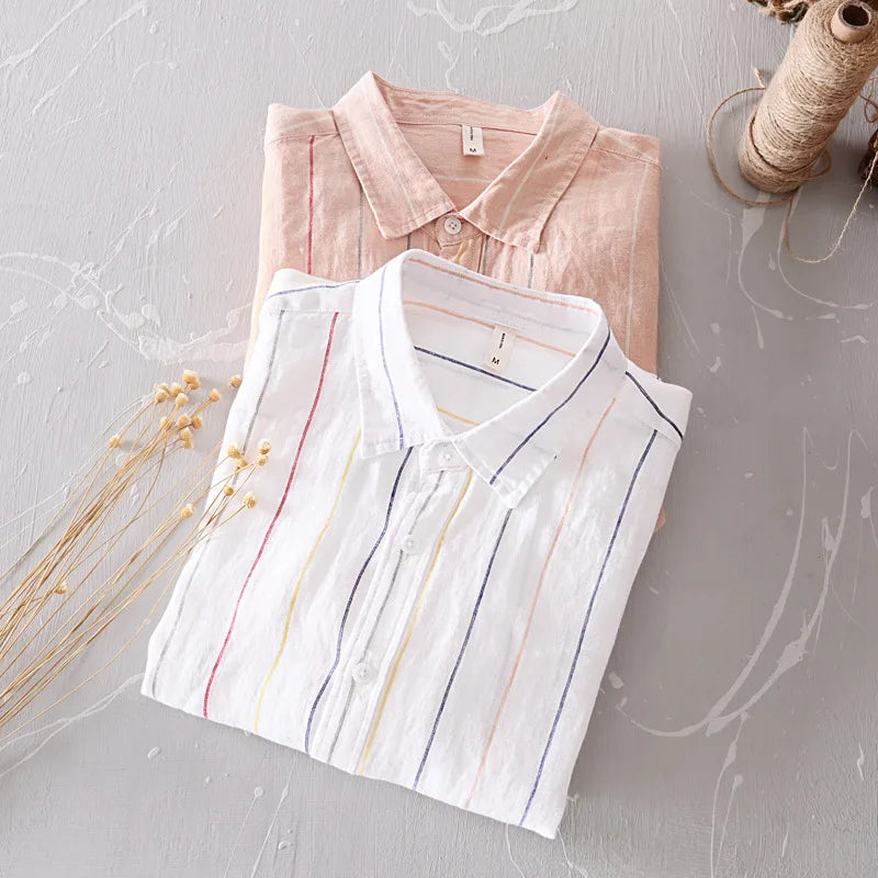 Men's Linen Button-Down Shirt – Breathable Summer Tailoring – view 4