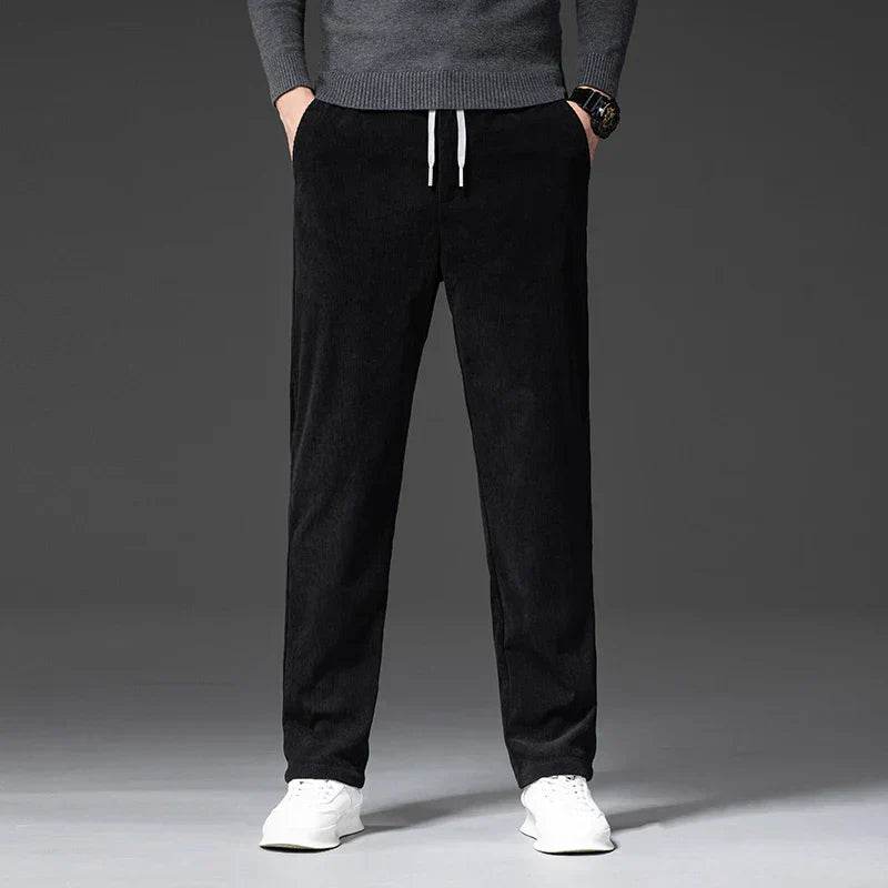 Men's Corduroy Trousers – Stretch Waist Smart Casual Cords – view 5