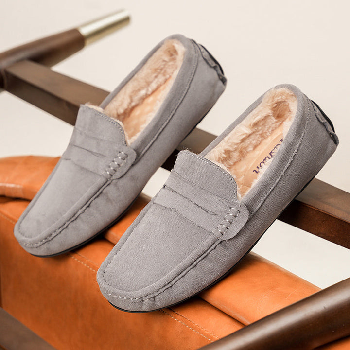 Men's Suede Penny Loafers – Plush-Lined Slip-On Comfort – view 10