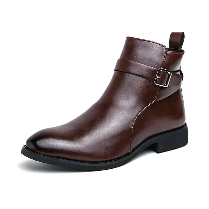 Men's Leather Chelsea Boots – Smart Casual Zip Ankle Boots – view 11
