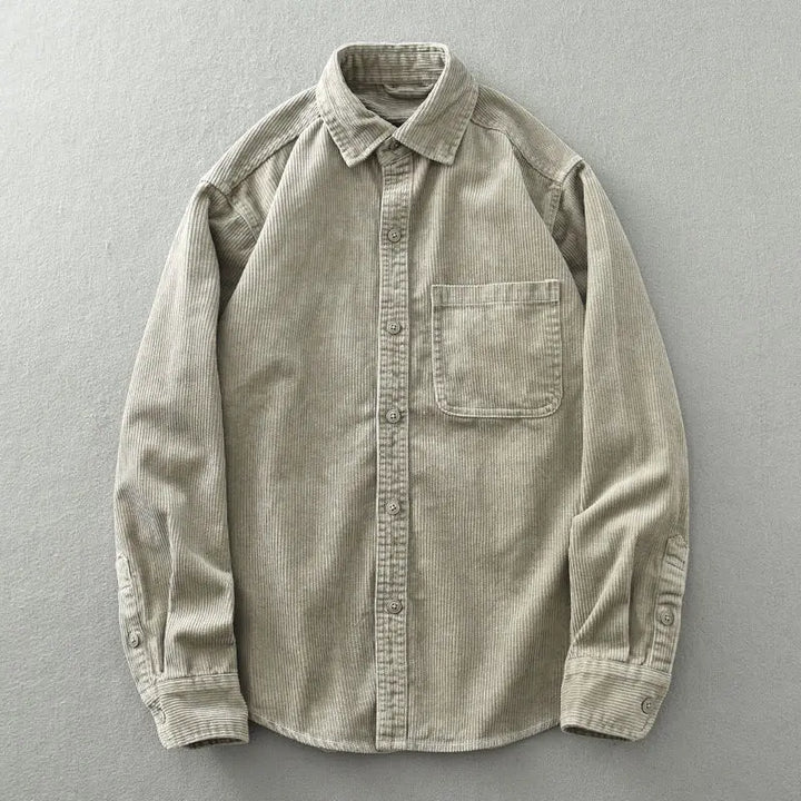 Men's Fine-Wale Corduroy Shirt – Relaxed Autumn Essential – view 3