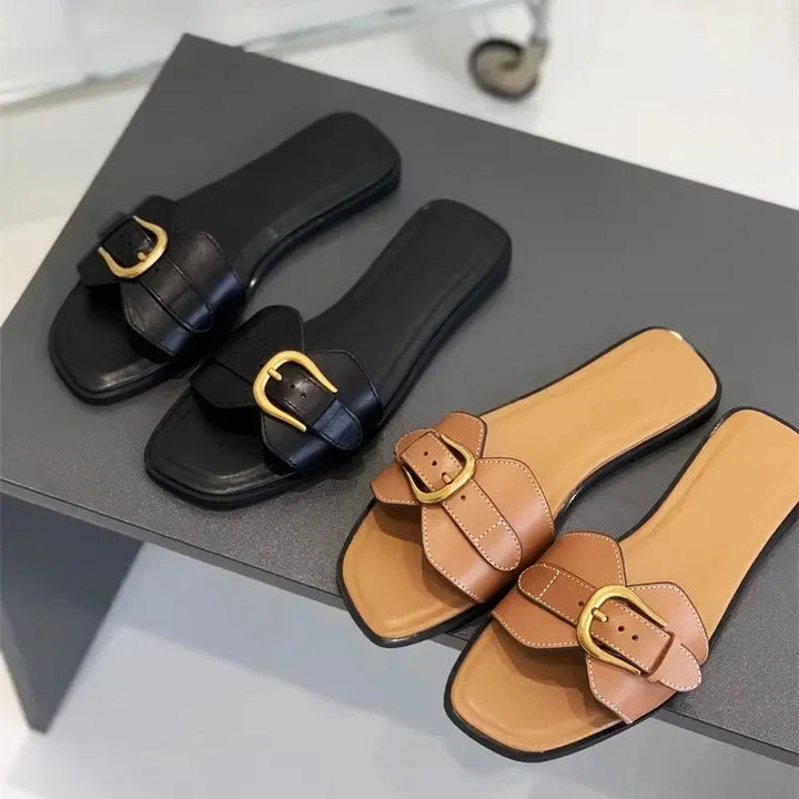 Women's Geneva Buckle Sandals – Cushioned Smart Summer Style – view 5
