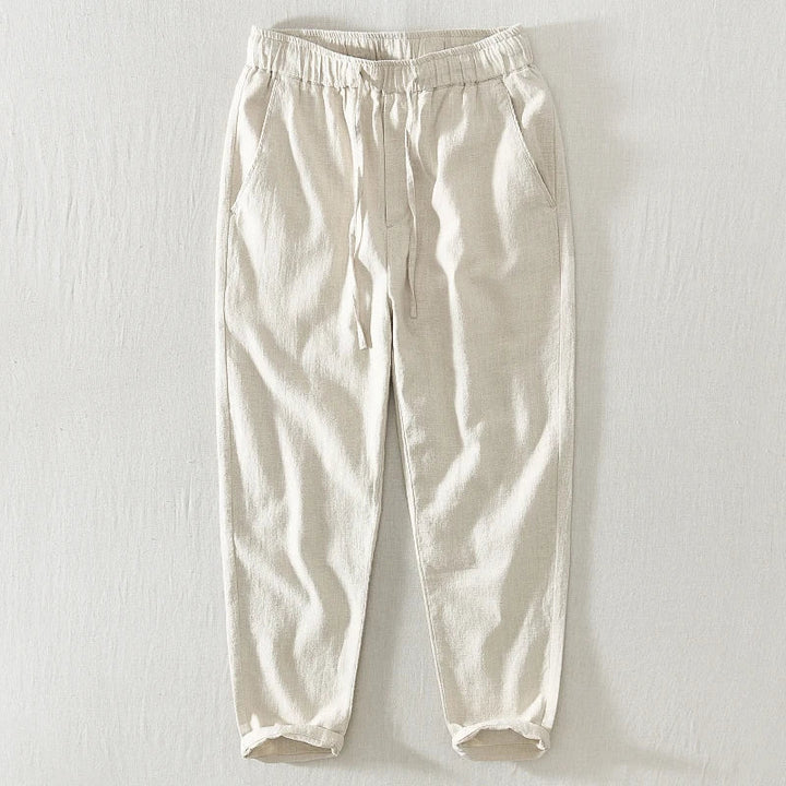 Men's Linen Relaxed-Fit Trousers – Breathable Japanese Style – view 9