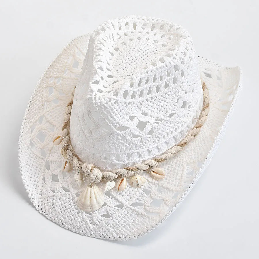 Women's Woven Straw Sun Hat – Breathable Crochet Beach Hat – view 6