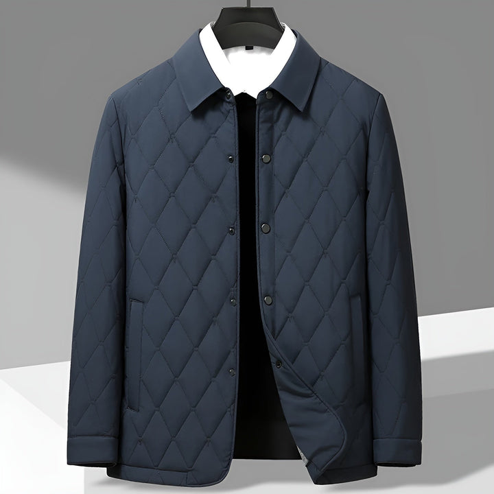 Men's Diamond Quilted Jacket – Lightweight Cotton-Lined Warmth – view 2