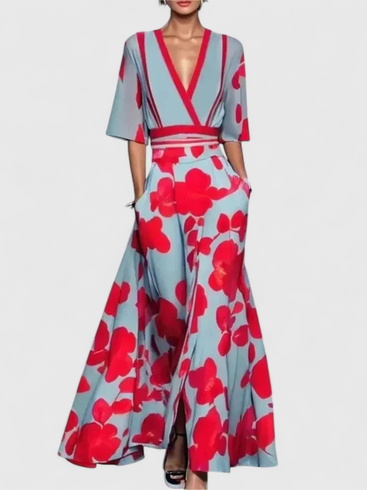 Women's Elegant Maxi Dress - Timeless Fit and Flare