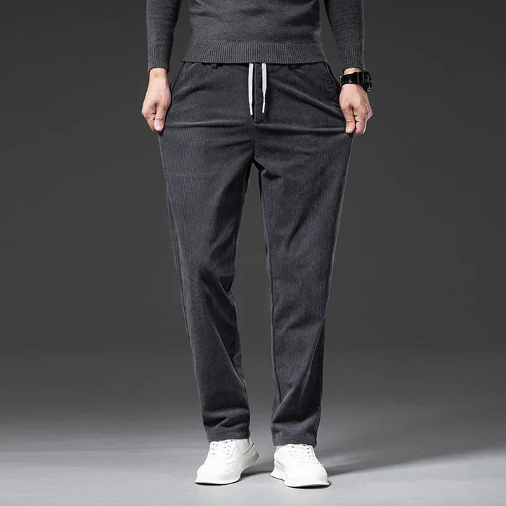 Men's Corduroy Trousers – Stretch Waist Smart Casual Cords – view 7
