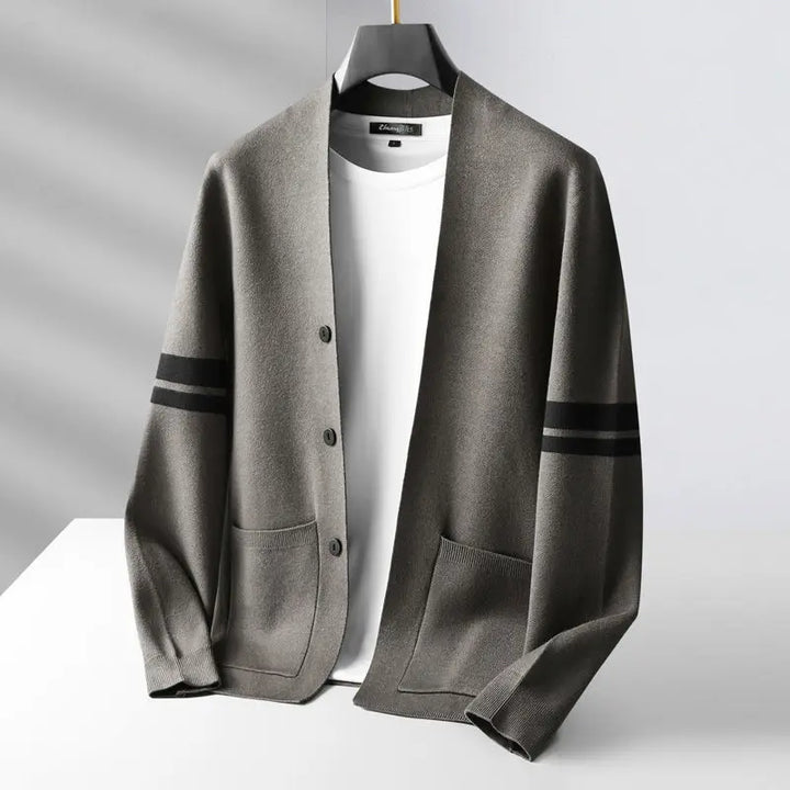 Men's Lightweight Knit Cardigan – Slim Fit Layering Essential