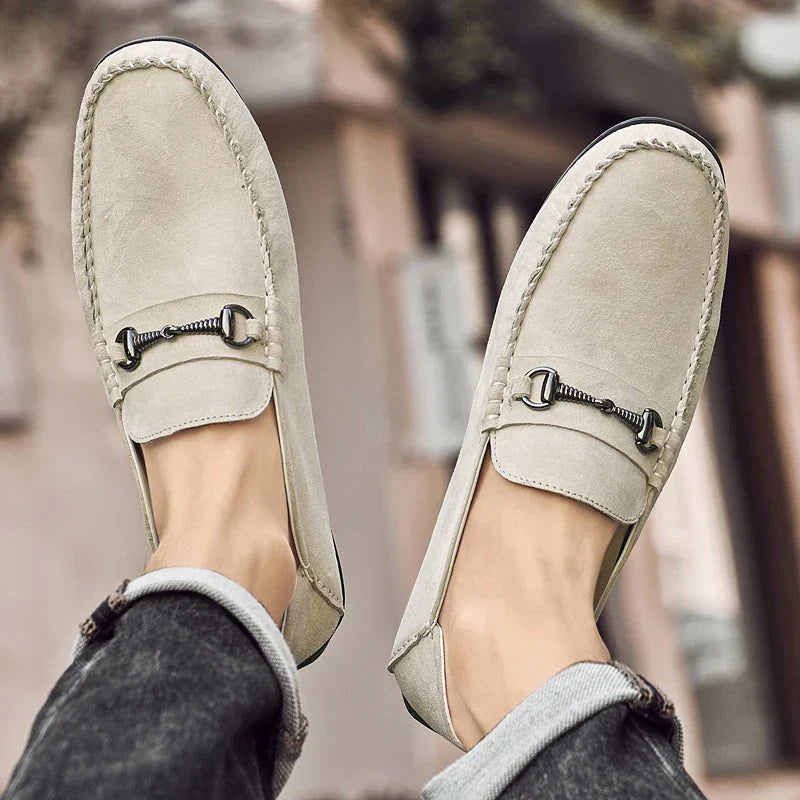 Men's Suede Loafers – Horse-Bit Detail – Non-Slip Sole – view 8