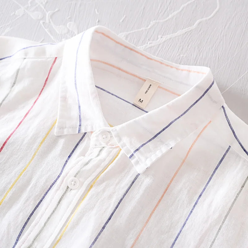 Men's Linen Button-Down Shirt – Breathable Summer Tailoring – view 5