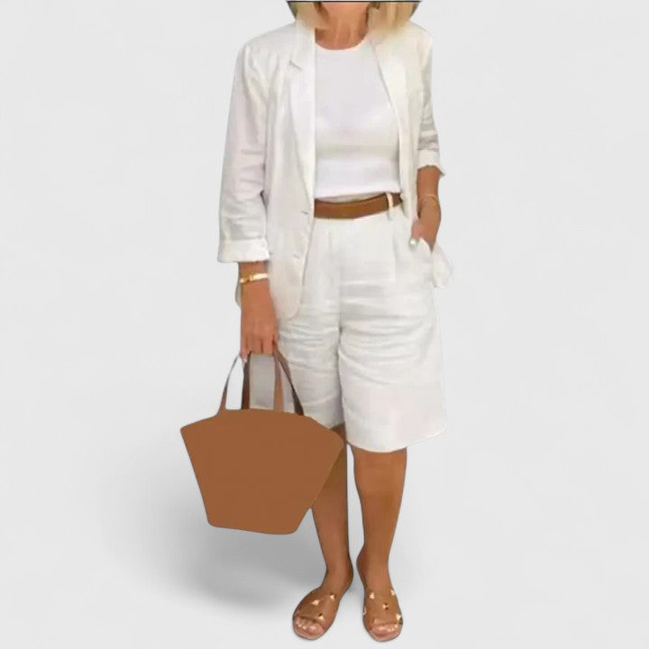 Women's Elegant Two-Piece Suit Set - Perfect for Summer Occasions