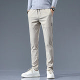 Men's Cotton Tailored Trousers – Straight-Leg Smart Casual
