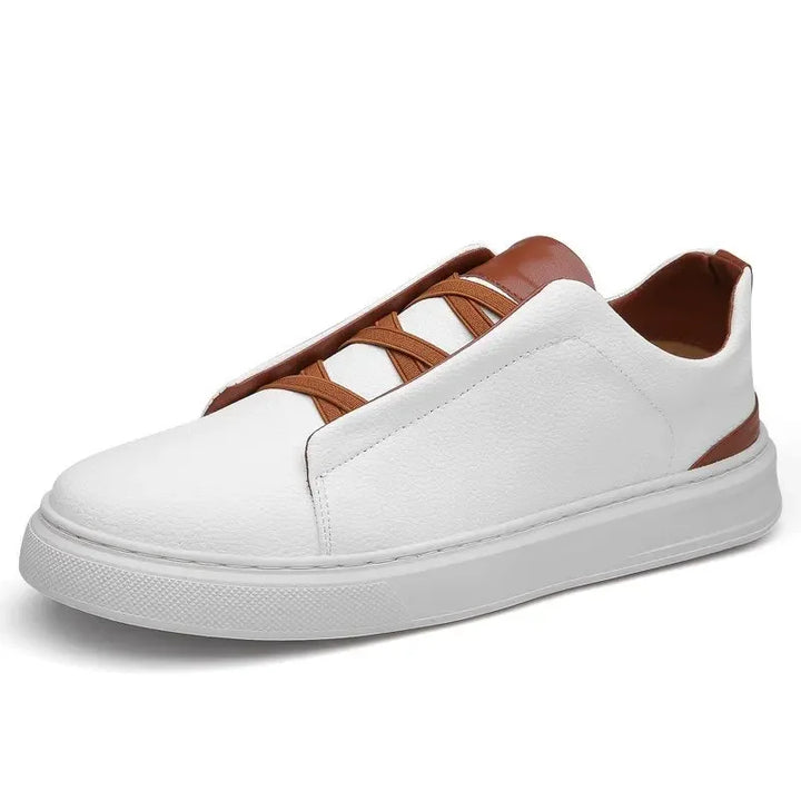 Men's Leather Trainers – Cushioned Low-Profile Everyday Shoes